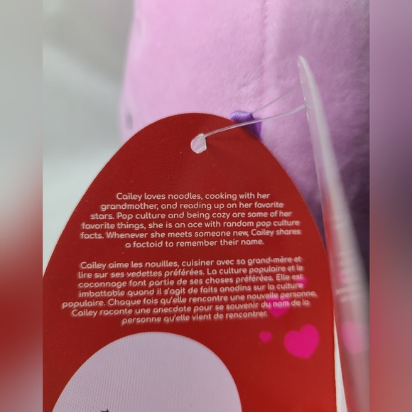 Squishmallow 8" Cailey Crab Valentine "You've Grabbed My Heart" Plush Toy NEW - Picture 5 of 5